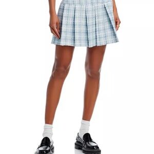 Blue Plaid Women's Skirt